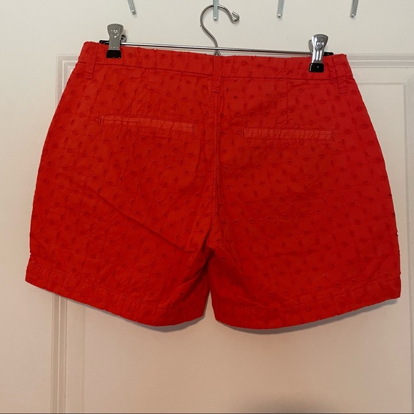 Old navy chino shorts. Orange eyelet fabric. 4” inseam. Great condition. - Picture 2 of 2